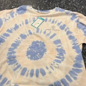 Simply Southern Blue Tie Dye Tee